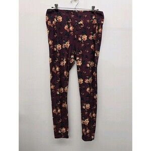 LuLaRoe Women's Leggings One Size Tall & Cury Floral (C4)